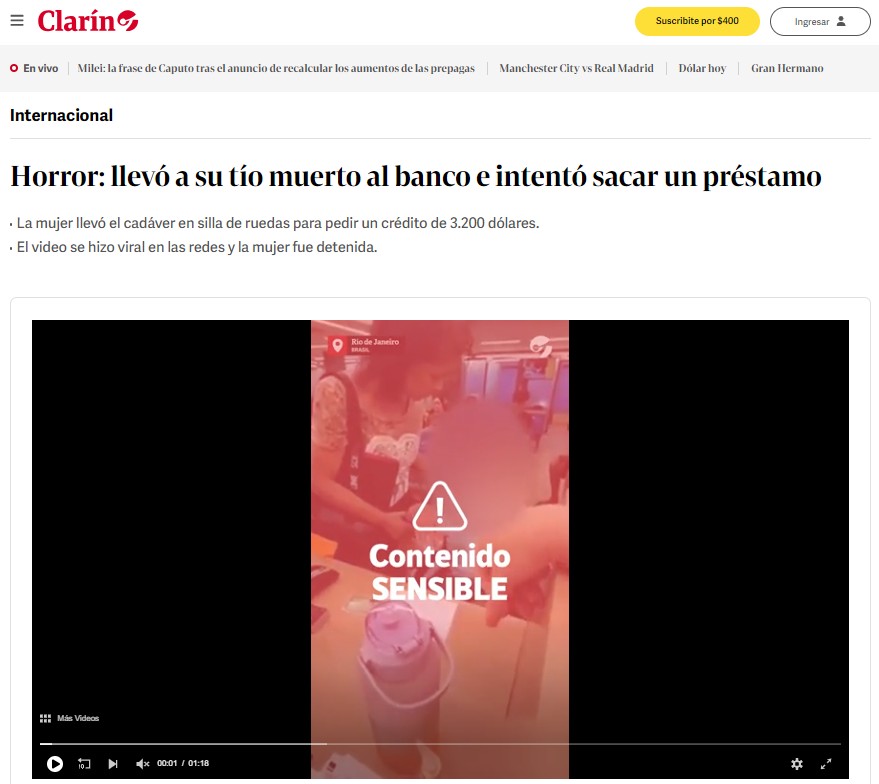 ‘horror’,-‘chocante’,-‘inacreditavel’:-imprensa-internacional-repercute-caso-de-mulher-que-levou-idoso-morto-ao-banco-para-pegar-emprestimo-no-rio