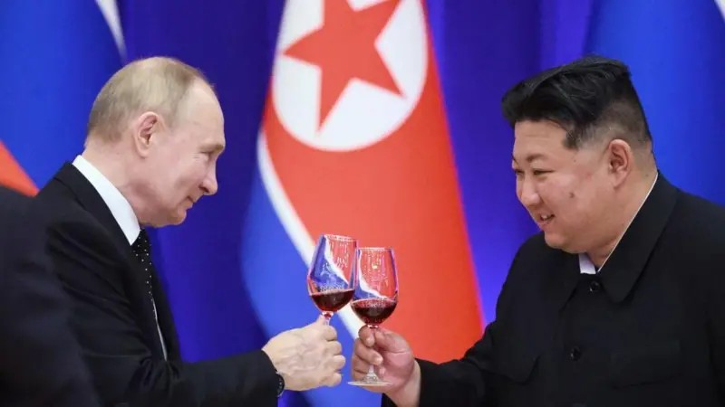 acordo-de-defesa-mutua-entre-russia-e-coreia-do-norte-que-preve-‘assistencia-militar-imediata’-em-caso-de-guerra-entra-em-vigor;-veja