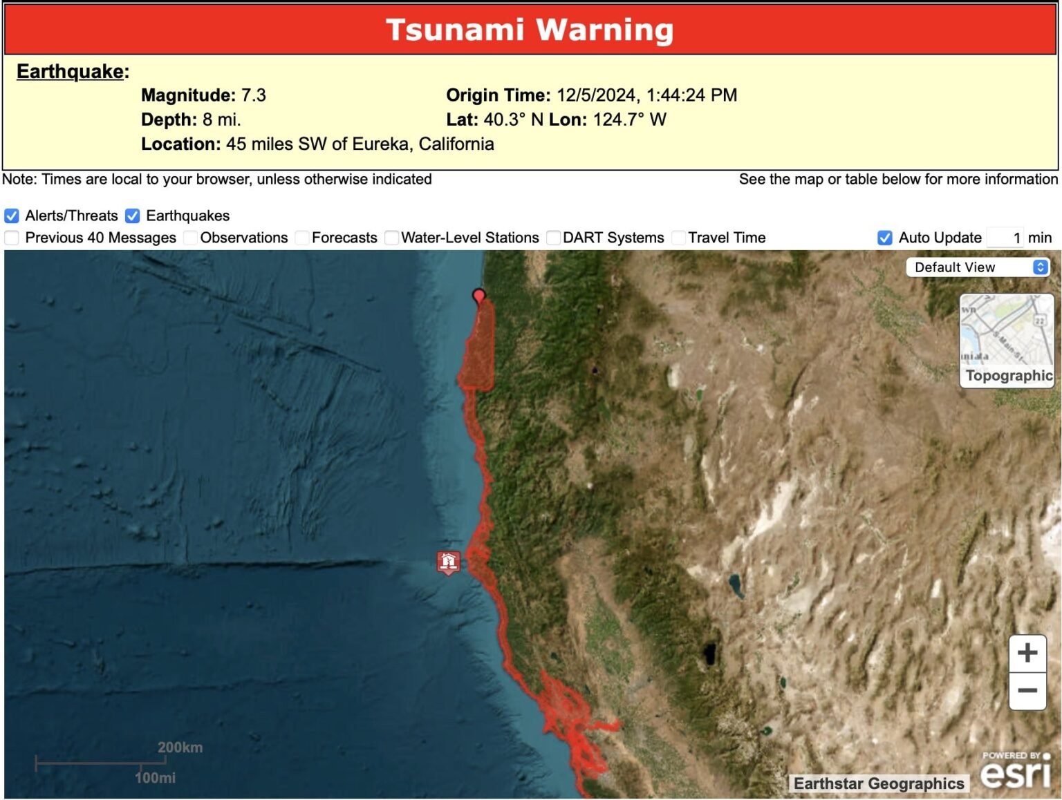 nao-ha-mais-risco-de-tsunami-na-california,-dizem-autoridades